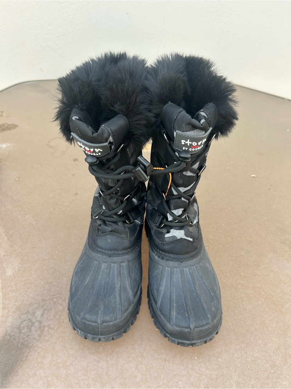 Storm by Cougar Women's Camo Faux-Fur Winter Boots - Size 7
